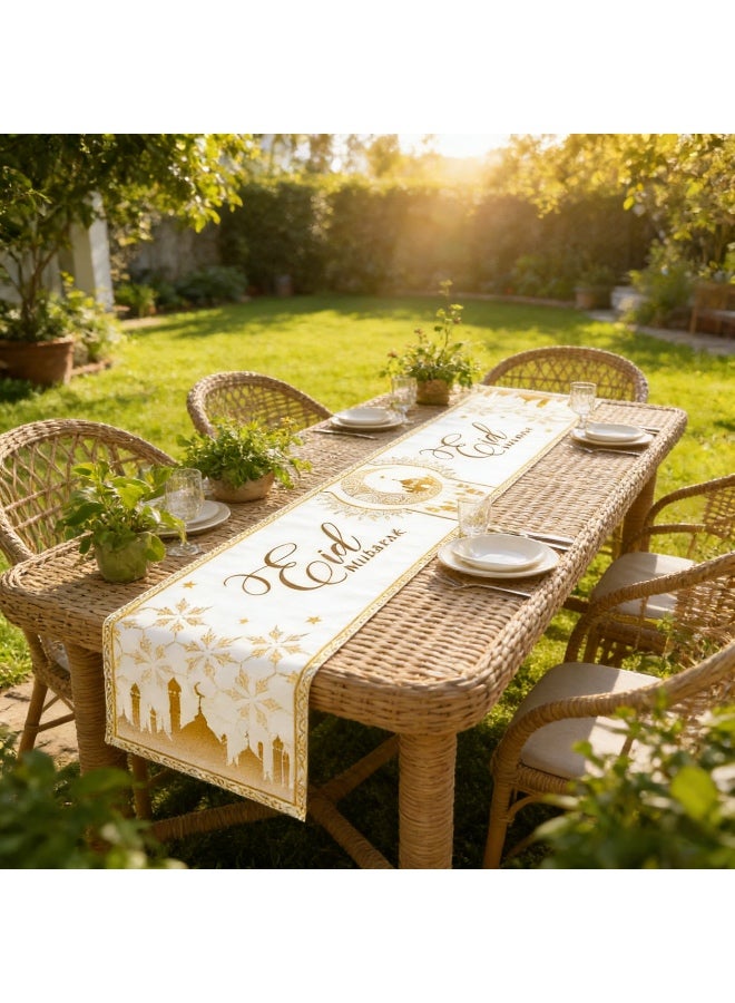 Ramadan Mubarak Table Runner Table Decorations - Ramadan Mosque Lantern Islamic Happy Ramadan Mubarak 2026 Party Supplies Decorations - Image 5